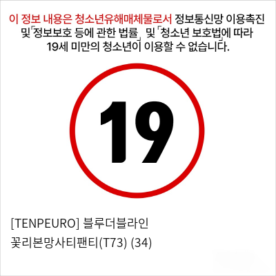 [TENPEURO] 블루더블라인 꽃리본망사티팬티(T73) (34)